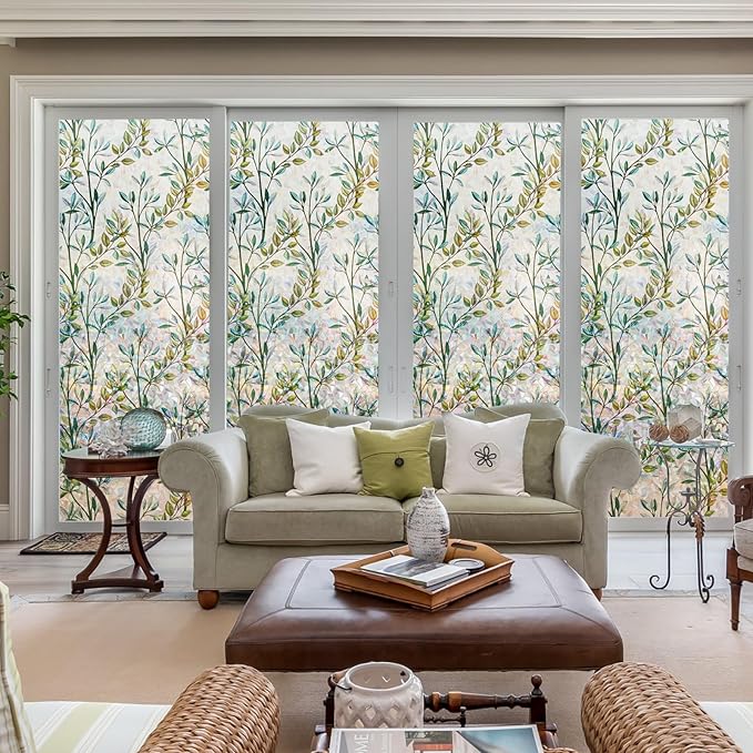 Donox Window Privacy Film, 3D Decorative Window Vinyl Decorative Stained Glass - Image 4