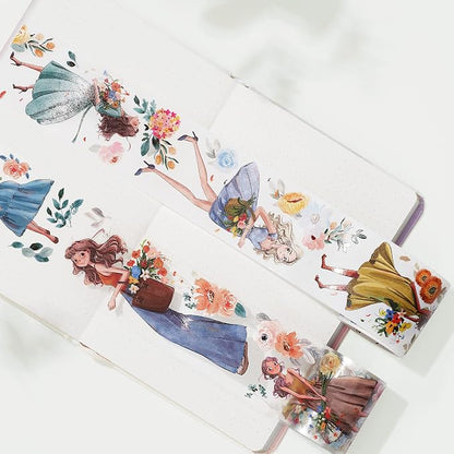 WT Carefree Wide PET Tape, Single Roll, Original Character Designs, Transparent - Image 4