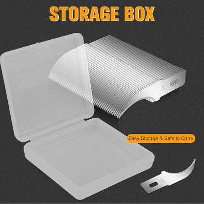 100 Pack Exacto Knife Blades #28, Hobby Knife Blades, Craft Knife Blade - Image 3