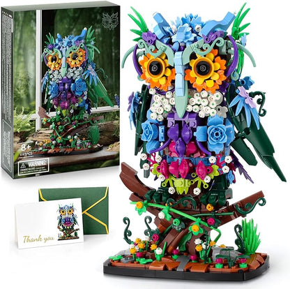 JOJO&Peach Floral Owl Toy Building Sets by JOJOPeach