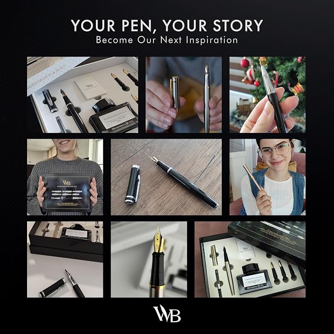 Wordsworth & Black Fountain Pen Gift Set, Includes Bottle, 6 Cartridges Refill - Image 7