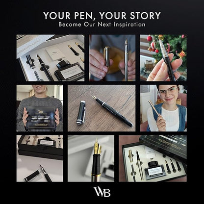 Wordsworth & Black Fountain Pen Gift Set, Includes Bottle, 6 Cartridges Refill - Image 7