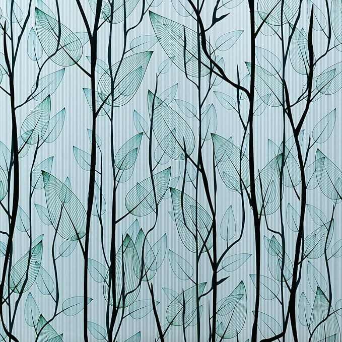 DKTIE Nature Pattern Rainbow Window Film Decorative Stained Glass Window Film by Dktie