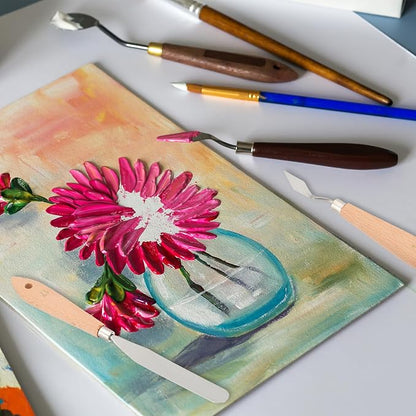 PATIKIL Art Spatula, No.12 22mm Stainless Steel Flexible Palette Knife Painting - Image 6