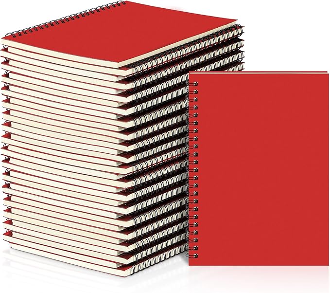 Yahenda 36 Pcs Spiral Notebook Bulk A5 Journal Lined 8.3'' x 5.5'' Writing by Yahenda