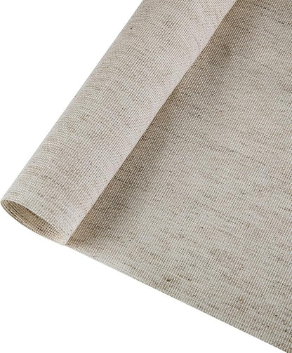 Aida Cloth Big Size 18 Count, Light Oatmeal Cross Stitch Fabric, 59 inch by 36 by CANFOISON