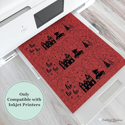 Cardstock Warehouse Diamond Print Inkjet Glitter - Image 4