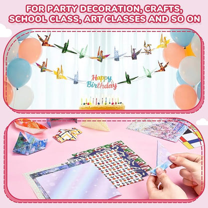 Origami Paper 6x6 Inches, 50 Sheets, Vintage Masterpiece & Impressionist Art - Image 9