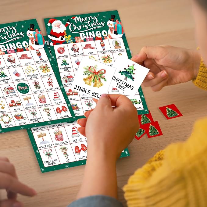Christmas Bingo Game Cards, 24 Players Christmas Bingo Game - Image 4