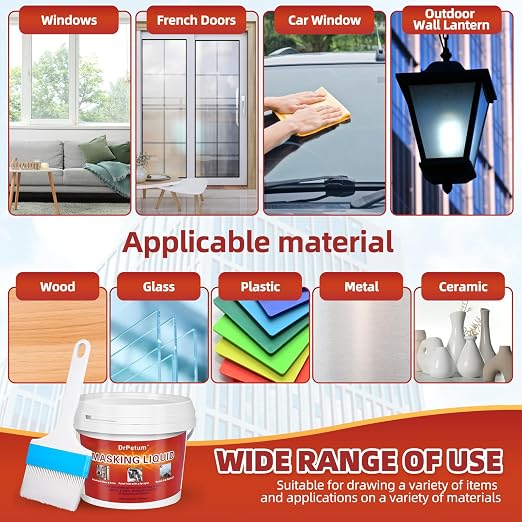 Masking Liquid Tape, Transparent Peelable Coating - Image 4