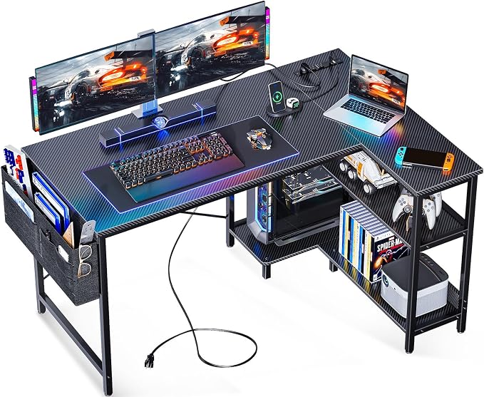 ODK 48 Inch Small L Shaped Gaming Computer Desk by ODK