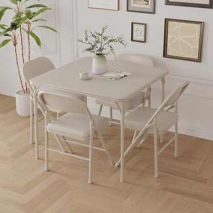 Folding Card Table, 34 Inch Portable Square Game Table - Image 7