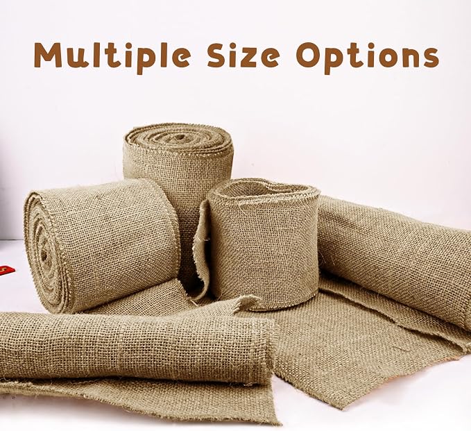 Shatex Natural Burlap Roll, 36inch x 30ft High Density Burlap Fabric - Image 7