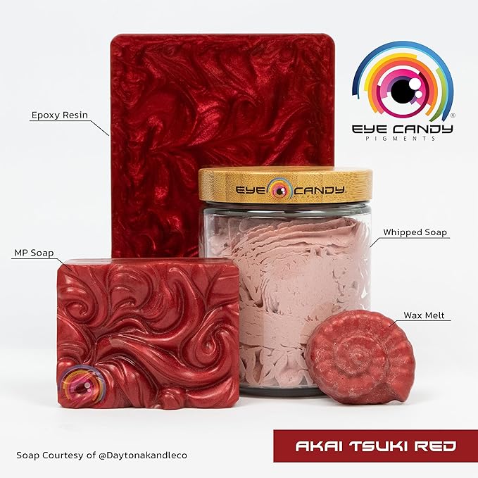 Eye Candy Pigments Premium True Red Mica Powder - Image 2