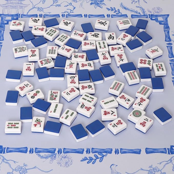 American Mahjong Tile Set with 166 Navy Blue Back Tiles - Image 7