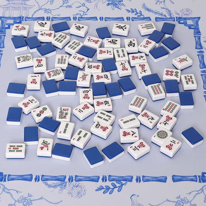 American Mahjong Tile Set with 166 Navy Blue Back Tiles - Image 7
