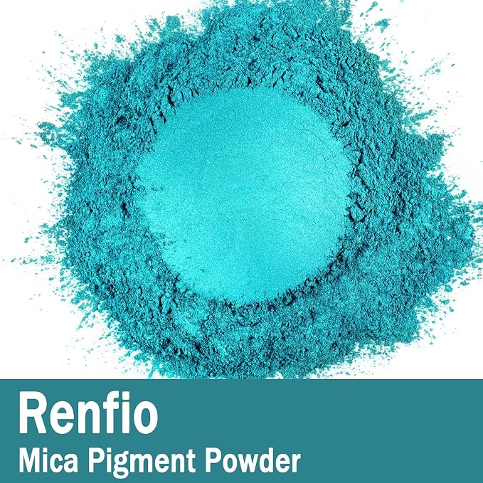 Renfio 100g Mica Powder Pigment, Metallic Natural Dye Mineral Pearl Shimmer - Image 2