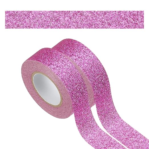 PATIKIL 2 Roll Glitter Paper Washi Tape, Washi Decorative Tape by PATIKIL