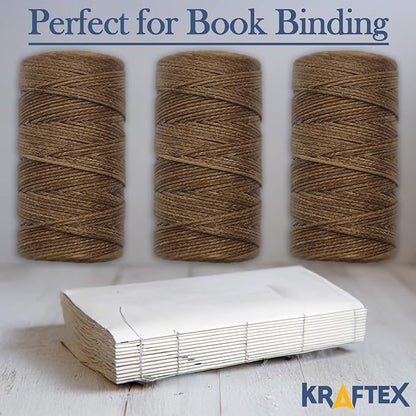 Waxed Thread 3X Wax Thread, 65 Yardx0.8mm Wax String, 150D Waxed Leather String - Image 5