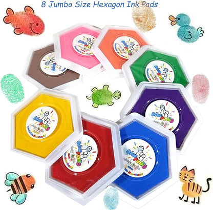 Washable Stamp Pads for Kids Arts and Crafts Jumbo Non-Toxic Ink - Image 3