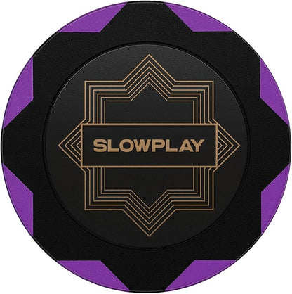 SLOWPLAY Nash Clay Poker Chips, 14 Grams Heavyweight Clay Composite, 40mm Large by SLOWPLAY