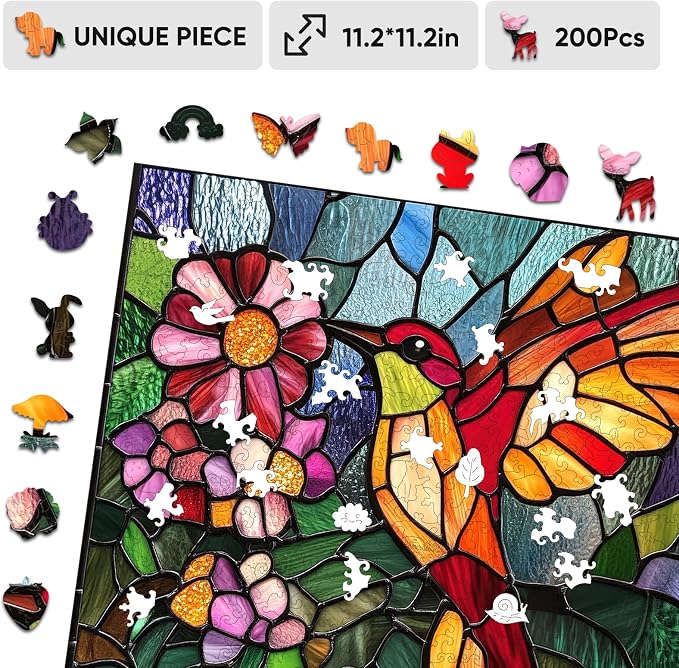 Wooden Jigsaw Puzzles -Bird Wooden Puzzles - Image 7