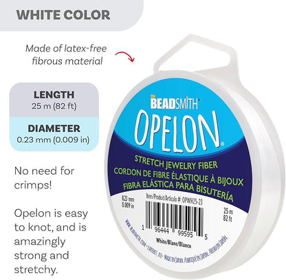 The Beadsmith Opelon Stretch Cord – Elastic Beading Fiber, 0.23 mm Diameter - Image 3