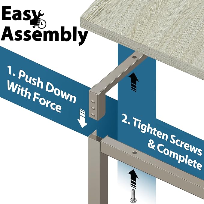 SHW Mission 40-Inch Home Office Computer Desk - Image 7