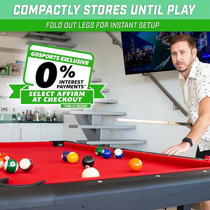 GoSports 6, or 8 ft Billiards Tables - Image 2
