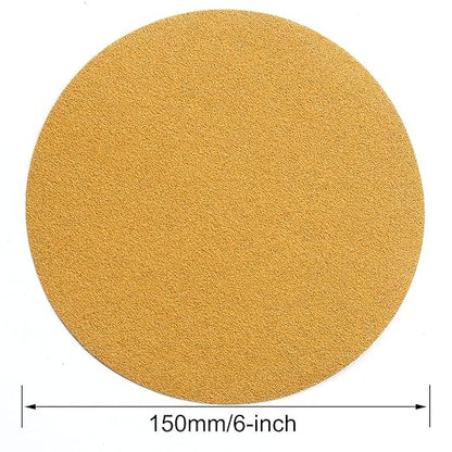 6-Inch No-Hole Hook and Loop Sanding Discs 100-Grit, Random Orbital Sandpaper - Image 6