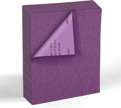 MAXMAN 400 Grit Sandpaper 20 PCS, Wet Dry Sandpaper Sheets 9 x 11 Inch by MAXMAN