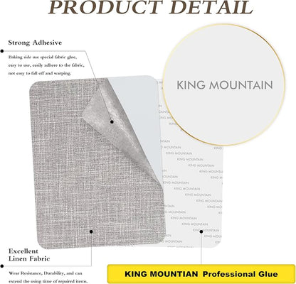 Fine Linen Repair Patches, Self-Adhesive Linen Fabric Patches, 8X11 inch Extra - Image 2