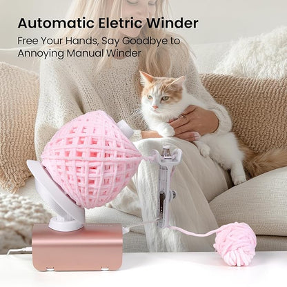 Winartton Electric Yarn Winder for Crocheting, Heavy-Duty Yarn Ball Winder 10 - Image 2