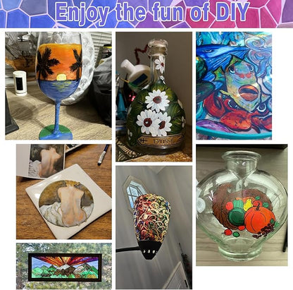 Colorful Stain Glass Paint Set - Image 6