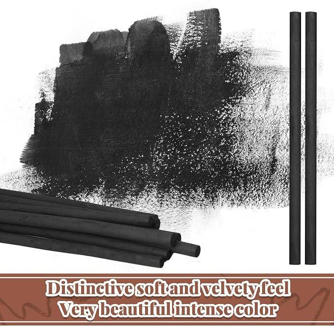 Gueevin 200 Pcs Willow Charcoal Sticks, Willow Charcoal, and Fine Art Christmas - Image 5