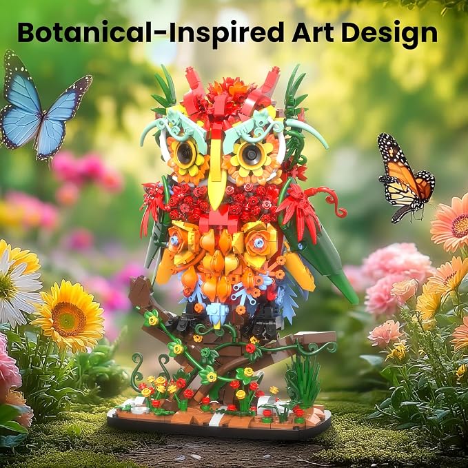 Sillbird Owl Flower Building Sets - Image 2