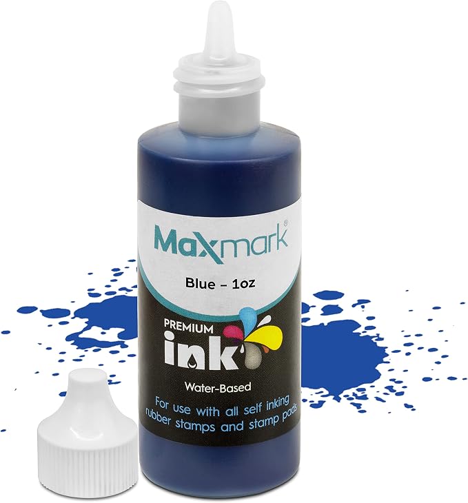 MaxMark Premium Refill Ink for self Inking Stamps and Stamp Pads by Maxmark