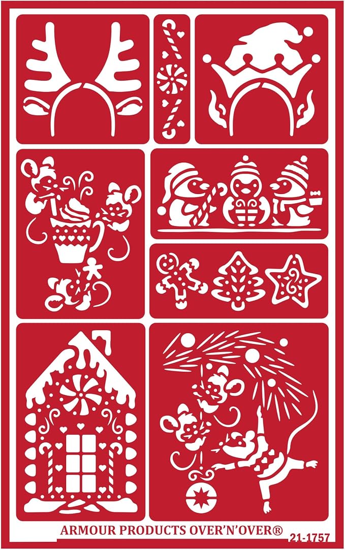 Over'N'Over Reusable Glass Etching Stencils – Durable Self-Stick Designs by OVER+%27N%27+OVER