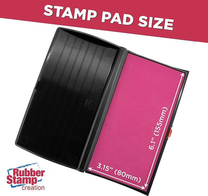 Large Premium Pink Ink Stamp Pad - Image 3