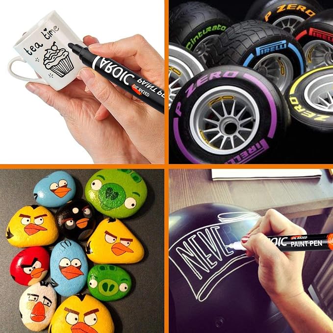 AROIC Paint Pens Paint Markers, 16 colors Oil-Based Waterproof Painting Marker - Image 8