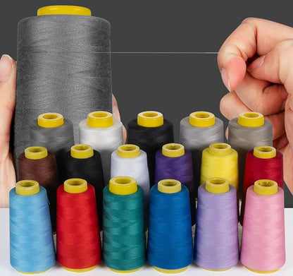 3000 Yards Serger Thread, 5 Colors Cones of All Purpose Thread - Image 6