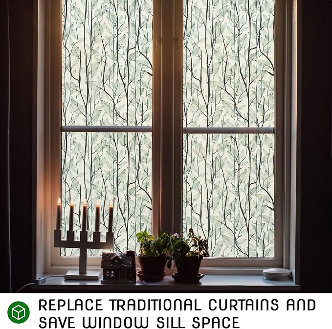 DKTIE Window Film Privacy with Installation Tools, Decorative Stained Glass - Image 8