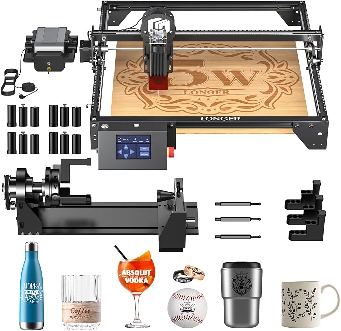 LONGER Laser Engraver Ray5 5000mW Engraver Machine by HOME
