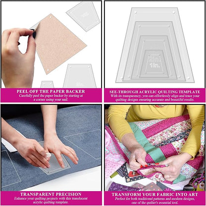 Quilting Acrylic Template Set | Precision Tools - Image 5
