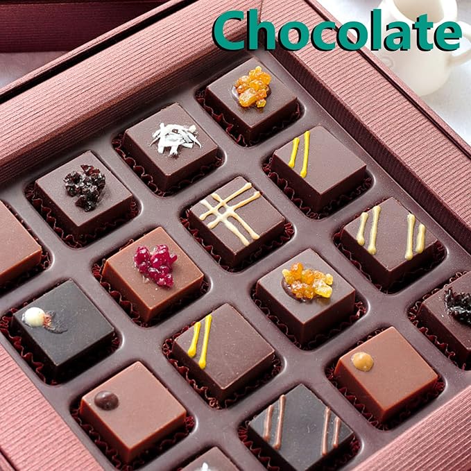 Sakolla Square Chocolate Mold, 40 Cavities Silicone Cube Mold - Image 5