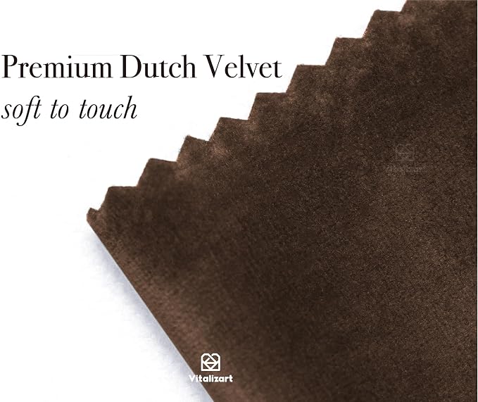 Vitalizart Brown Velvet Ribbon Set 3/8" x 15 Yd Wooden Spool Fabric Trim 3 - Image 3