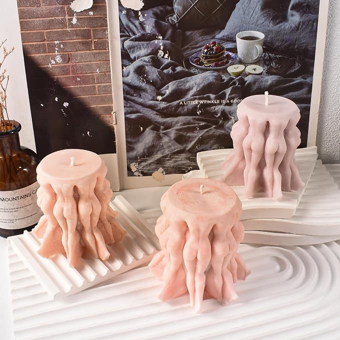Cylinder Wave Rotation Body Soap Resin Casting Resin Making Molds Silicone Mold - Image 4
