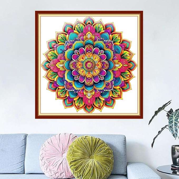 Dimensean Stamped Cross Stitch Kits Full Range of Embroidery Patterns Starter - Image 2