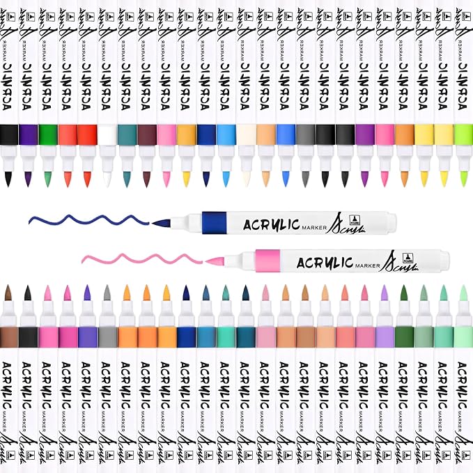 48 Color Acrylic Paint Markers by Unknown