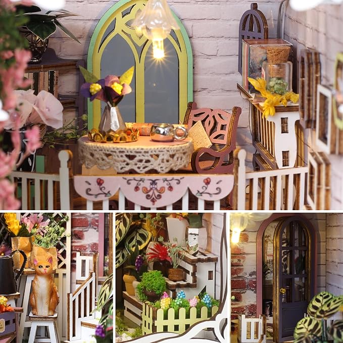 TuKIIE DIY Book Nook Miniature Kit, Booknook Dollhouse Bookshelf Insert - Image 5